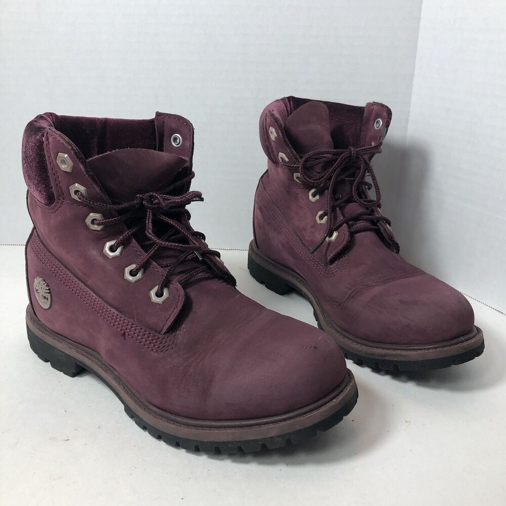 Timberland Women's Burgundy Ankle Boots
